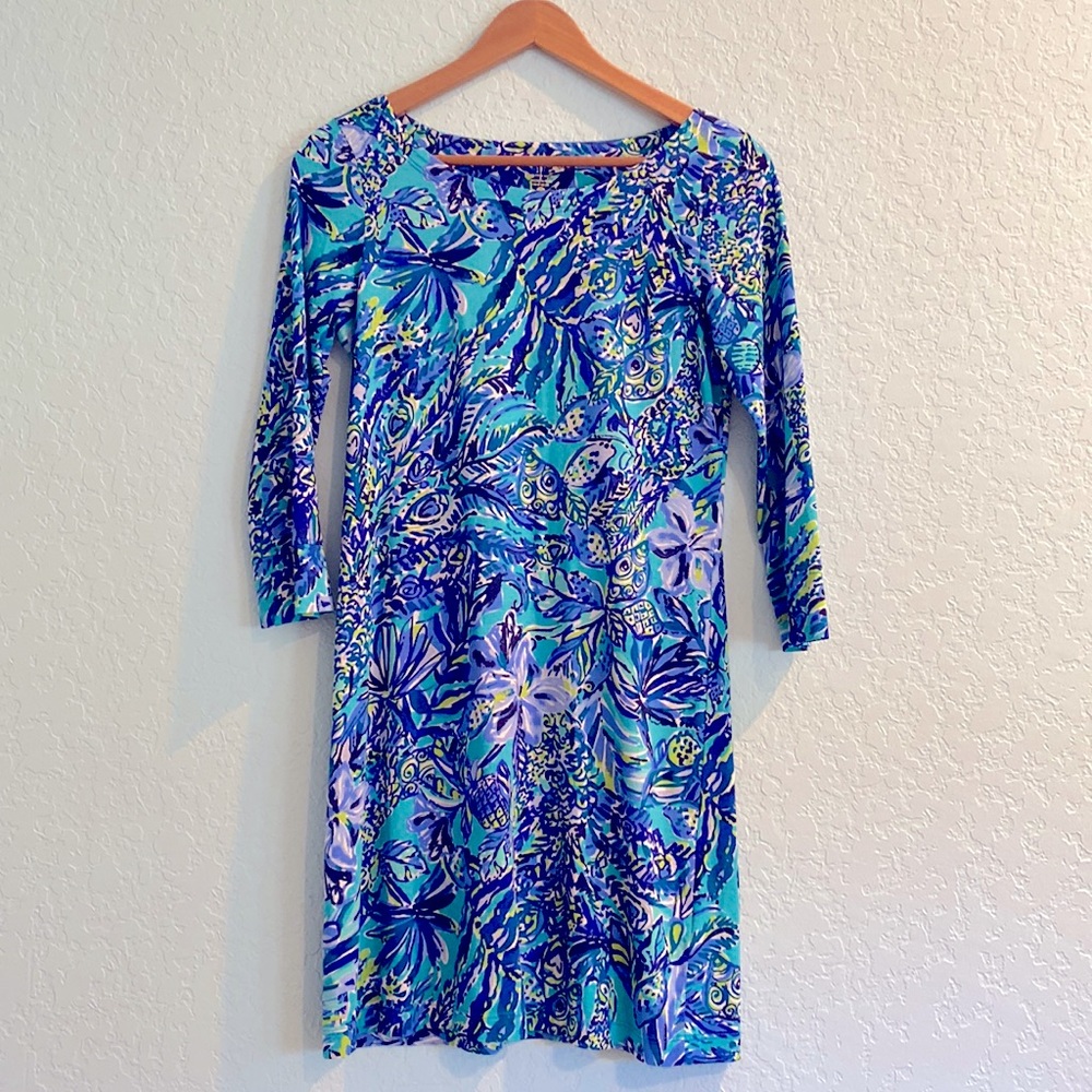 ‘Lily Pulitzer’ Blue Pattern Dress - Size Small